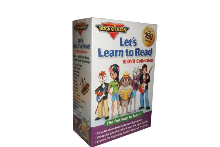 Let's Learn to Read 10DVD Collection By Rock'N Learn Baby Early Educational Learning Language DVD