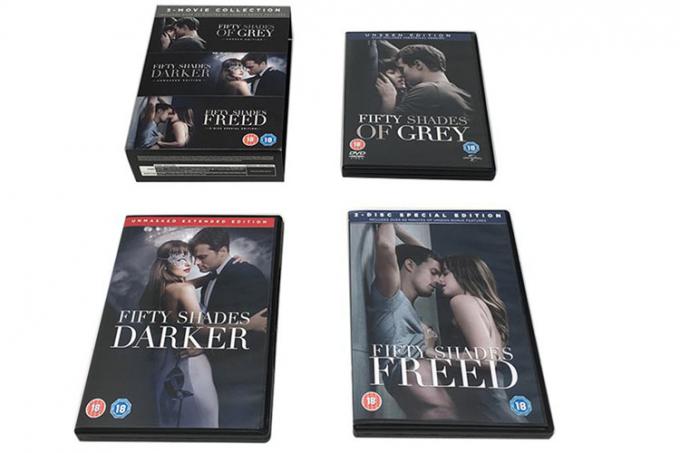 New Release Fifty Shades 3 Movies Collection Box Set Movie DVD Film Thriller Drama DVD Wholesale