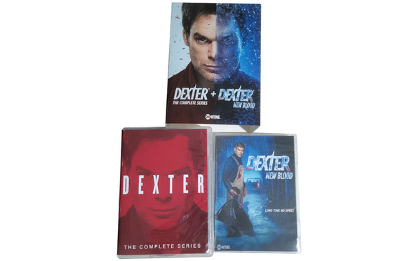 Dexter The Complete Series + Dexter New Blood DVD Set 2022 Latest Mystery Thrillers Drama Movie TV Series DVD