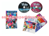Wholesale TROLLS Blu-ray DVD Movies Cartoon Blue Ray DVD New Released