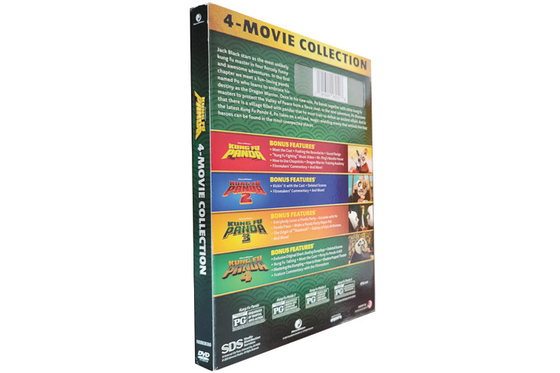 Kung Fu Panda 4-Movie Collection DVD 2024 Action Comedy Anime Movie DVD Wholesale