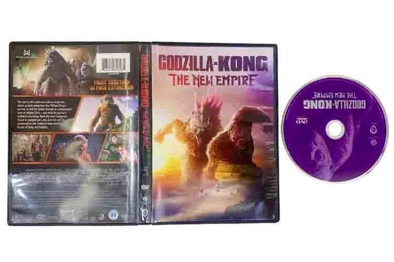Godzilla x Kong The New Empire DVD 2024 Newest Action Sci-Fi Adventure Series Movie DVD Wholesale DVD Film