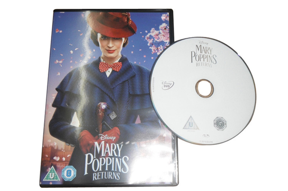 Mary Poppins Returns DVD Cartoon Movie Adventure Magic Fantasy Series DVD US/UK Edition