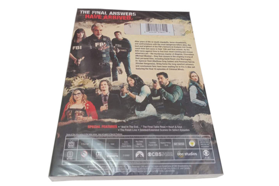 Criminal Minds season 15 The Final Season DVD 2020 New Release Crime Thriller Suspense Drama Series TV Show DVD