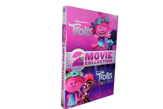 Trolls / Trolls World Tour 2 Movie Collection DVD 2020 New Release Adventure Series Animation DVD For Kids Family