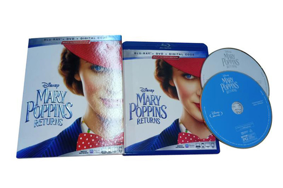 Mary Poppins Returns Blu-ray Movie DVD Disney Movie Adventure Magic Fantasy Series Blu-ray DVD Wholesale