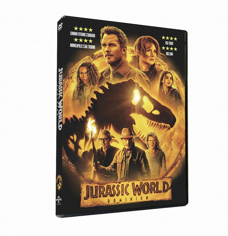 Jurassic World Dominion DVD 2022 New Released Best Seller Jurassic World 3 DVD Action Adventure Sci-fi Movie DVD