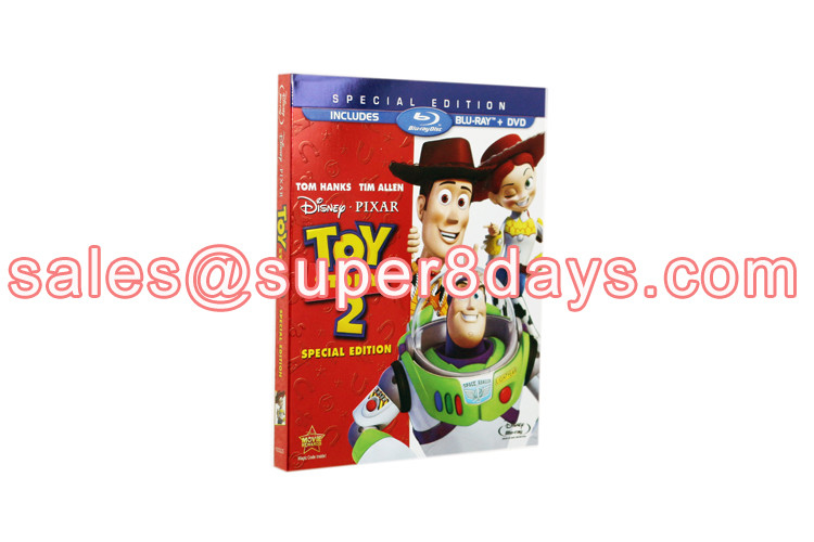 Toy Story 2 (1999) Blu Ray DVD Cheap Hot Sale Cartoon Movies Blu-ray DVD Wholesale Supplier