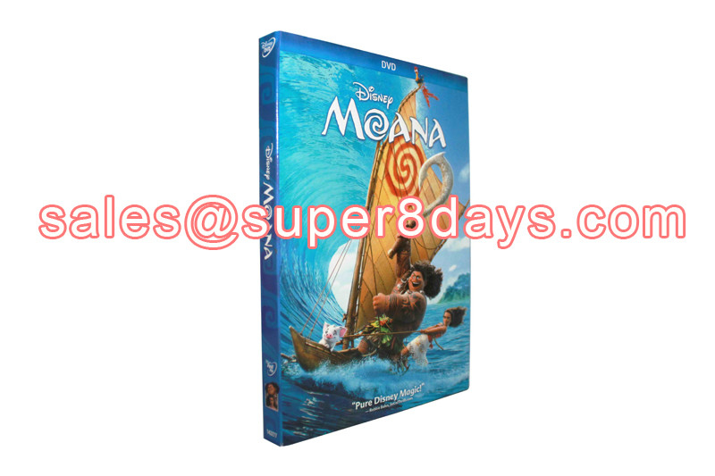 Moana DVD Movie Cartoon DVD Hot Selling Cheap DVD For Kids Family Wholesale DVD