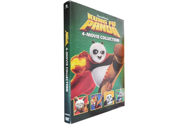 Kung Fu Panda 4-Movie Collection DVD 2024 Action Comedy Anime Movie DVD Wholesale