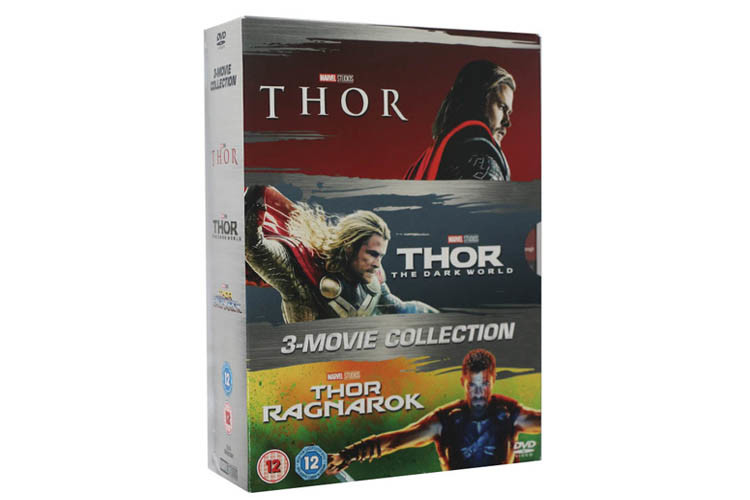 Thor 1-3 Box Set DVD Movie Action Adventure Comedy Movie Film DVD（ Region 2 )  Wholesale
