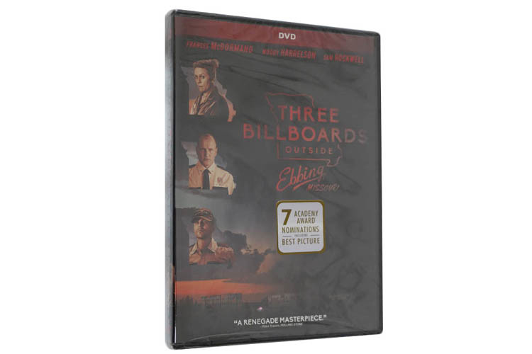 Three Billboards Outside Ebbing, Missouri DVD Movie Crime Thriller Suspense Movie Film Series DVD