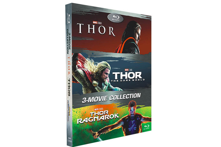 Thor 1-3 Box Set Blu-ray DVD Movie Action Adventure Comedy Movie Film Blu-ray DVD Wholesale