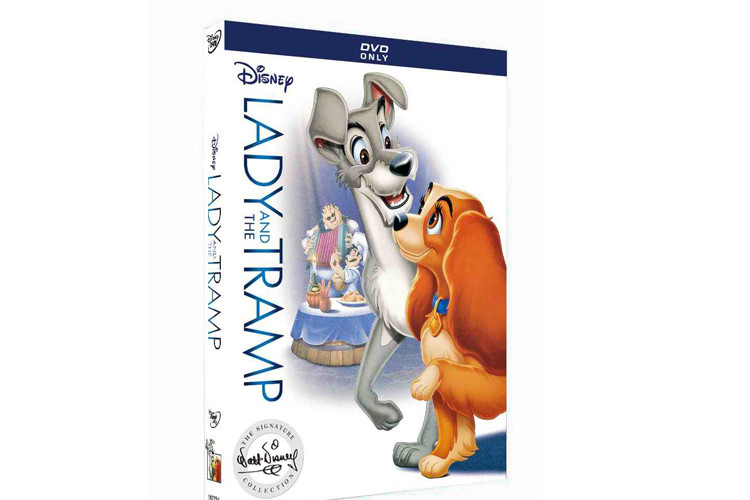 Wholesale Lady And The Tramp Signature Collection 2018 DVD Classic Disney Aniamtion Movie DVD For Kids Family